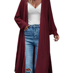 Zeagoo Women's 2023 Fall Winter Oversized Cardigan Long Sleeve Split Open Front Sweater Chunky Knit Long Duster