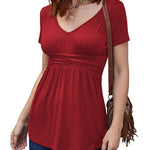 V Neck Tunic Tops - Zeagoo (Us Only)
