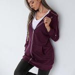 Fleece Hoodies Tunic Long Hoodie Jacket - Zeagoo (Us Only)