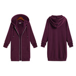 Fleece Hoodies Tunic Long Hoodie Jacket - Zeagoo (Us Only)