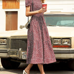 Zeagoo Women's Boho Floral Print Vintage Maxi Dress