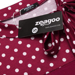 Zeagoo Women's Casual Tie Neck Tunic Blouse Tops