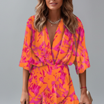 Sienna Clarke | Printed Wrap Mini Dress For Women