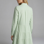 Charlotte King | Striped Tiered Shirt Dress For Women