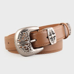 Women's fashionable and versatile carved belt