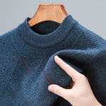 Men's 100% Merino Wool Sweater | Ultra Soft Diamond-Knit Comfort