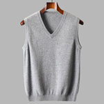 Men's Cashmere V-Neck Sweater Vest | Soft Layering Essential