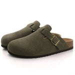 Women's Cow Suede Slip-On Mules | Elevated Softness and Breathable Comfort