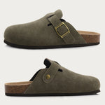 Women's Cow Suede Slip-On Mules | Elevated Softness and Breathable Comfort