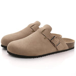 Women's Cow Suede Slip-On Mules | Elevated Softness and Breathable Comfort
