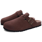 Women's Cow Suede Slip-On Mules | Elevated Softness and Breathable Comfort