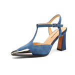 Women's Genuine Cow Suede Heels | Comfortable All-Day Wear