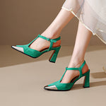 Women's Genuine Cow Suede Heels | Comfortable All-Day Wear