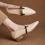 Women's Genuine Leather Flats with Gold Accent | Refined Everyday Essential