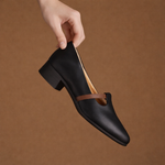 Women's Genuine Leather Flats with Gold Accent | Refined Everyday Essential