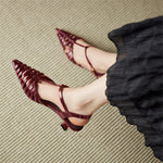 Women's Genuine Leather Slingback Heels | Comfortable All-Day Wear