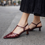 Women's Genuine Leather Slingback Heels | Comfortable All-Day Wear