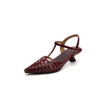 Women's Genuine Leather Slingback Heels | Comfortable All-Day Wear