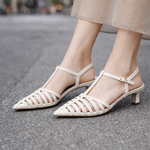 Women's Genuine Leather Slingback Heels | Comfortable All-Day Wear
