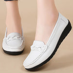 Women's Genuine Split Leather Loafers | Tailored Cushioned Comfort Fit