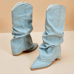 Women's Heavyweight Denim Boots | Durable Comfort for All-Day Wear