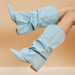 Women's Heavyweight Denim Boots | Durable Comfort for All-Day Wear