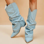 Women's Heavyweight Denim Boots | Durable Comfort for All-Day Wear