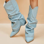 Women's Heavyweight Denim Boots | Durable Comfort for All-Day Wear