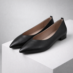 Women's Italian Leather Block Heel Pumps | All-Day Comfort Fit