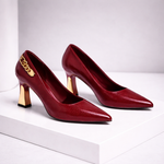 Women's Italian Leather High Heels | Comfortable All-Day Wear
