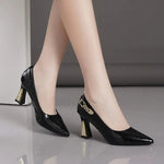 Women's Italian Leather High Heels | Comfortable All-Day Wear