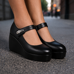 Women's Italian Leather Platform Shoes | Refined All-Day Comfort Design