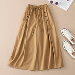 Women's Lightweight Stretch Wide Leg Pants | Relaxed High-Waisted Trousers for Effortless Comfort