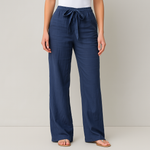 Women's Linen Cotton Blend Pants | Lightweight Breathable Summer Essential