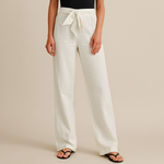 Women's Linen Cotton Blend Pants | Lightweight Breathable Summer Essential