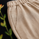Women's Linen Cotton Blend Trousers | Lightweight Breathable Comfort