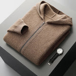 Merino Wool Hooded Cardigan | Soft Structured Everyday Essential