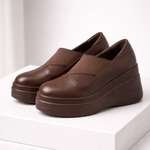 Women's Premium Leather Platform Shoes | All-Day Comfort Essential