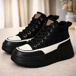 Women's Premium Leather Platform Sneakers | Stylish All-Day Comfort Fit
