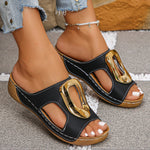 Women's Premium Leather Slip-On Sandals | Elevated Comfort Style