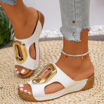 Women's Premium Leather Slip-On Sandals | Elevated Comfort Style