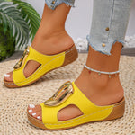 Women's Premium Leather Slip-On Sandals | Elevated Comfort Style