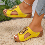 Women's Premium Leather Slip-On Sandals | Elevated Comfort Style