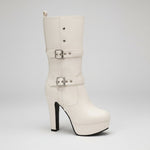 Women's Premium Mid-Calf Heeled Boots | Sophisticated Urban Style