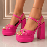 Women's Smooth Leather Platform Sandals | Bold Summer Statement Style