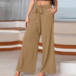 Women's Soft Draped Wide Leg Trousers | Effortless Everyday Comfort