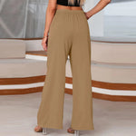 Women's Soft Draped Wide Leg Trousers | Effortless Everyday Comfort