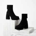 Women's Stretch Suede Knee High Boots | Bold Retro-Inspired Statement Style