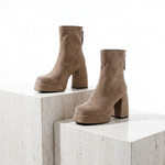 Women's Stretch Suede Knee High Boots | Bold Retro-Inspired Statement Style
