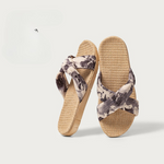 Women's Woven Fabric Sandals | Textured Summer Comfort Fit